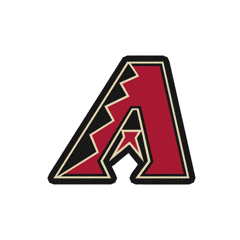 Arizona Diamondbacks - A - Carbon Fiber Vinyl Sticker - Custom Size