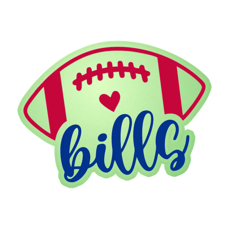 Buffalo Bills - Football - Glow in the Dark Vinyl Sticker - Custom Size