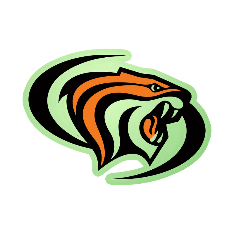 University Of The Pacific Tigers Glow in the Dark Vinyl Decal - Custom Size