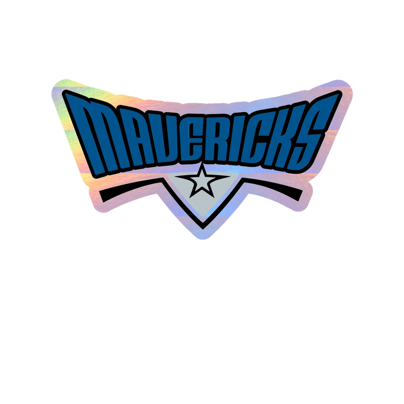 Dallas Mavericks - Mavericks - Holographic Vinyl Sticker - Custom Size