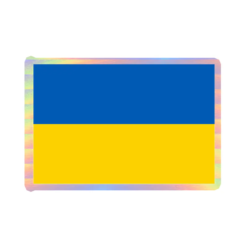 Ukraine Holographic Vinyl Decal - custom size