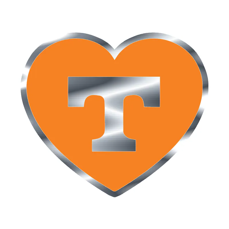 Tennessee Volunteers - Image 8 - Silver Chrome Vinyl Decal - Custom Size