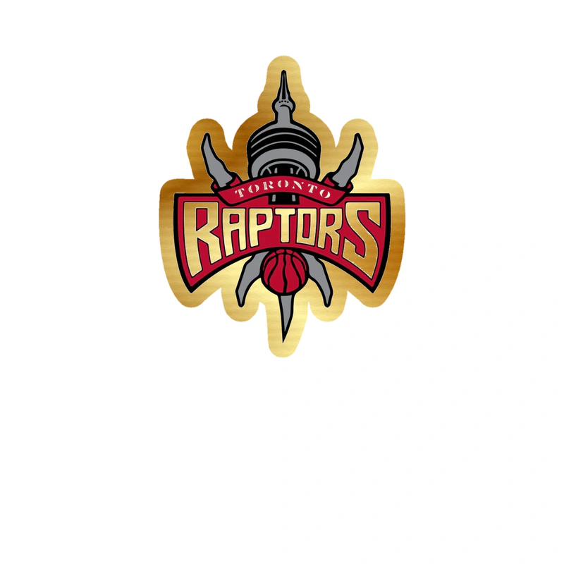 Toronto Raptors - Image 12 - Gold Chrome Vinyl Sticker - Custom Size
