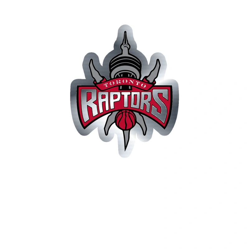 Toronto Raptors - Image 12 - Silver Chrome Vinyl Sticker - Custom Size