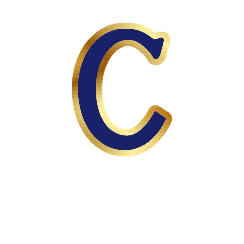 Montreal Canadiens - Blue C - Gold Chrome Vinyl Sticker - Custom Size