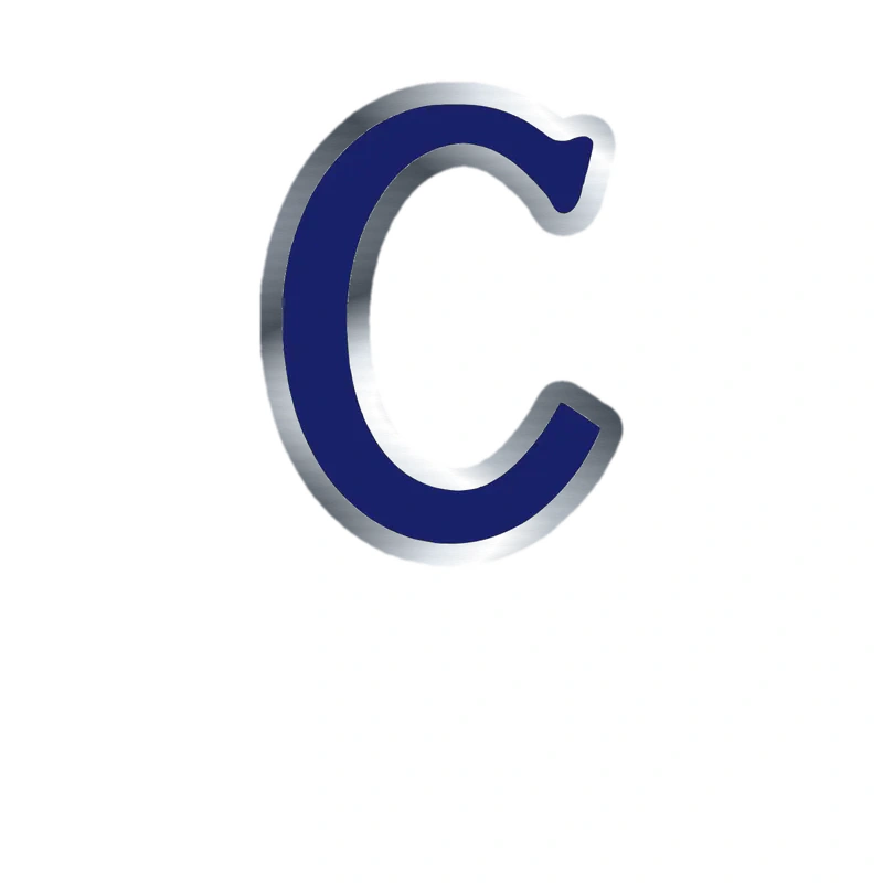 Montreal Canadiens - Blue C - Silver Chrome Vinyl Sticker - Custom Size