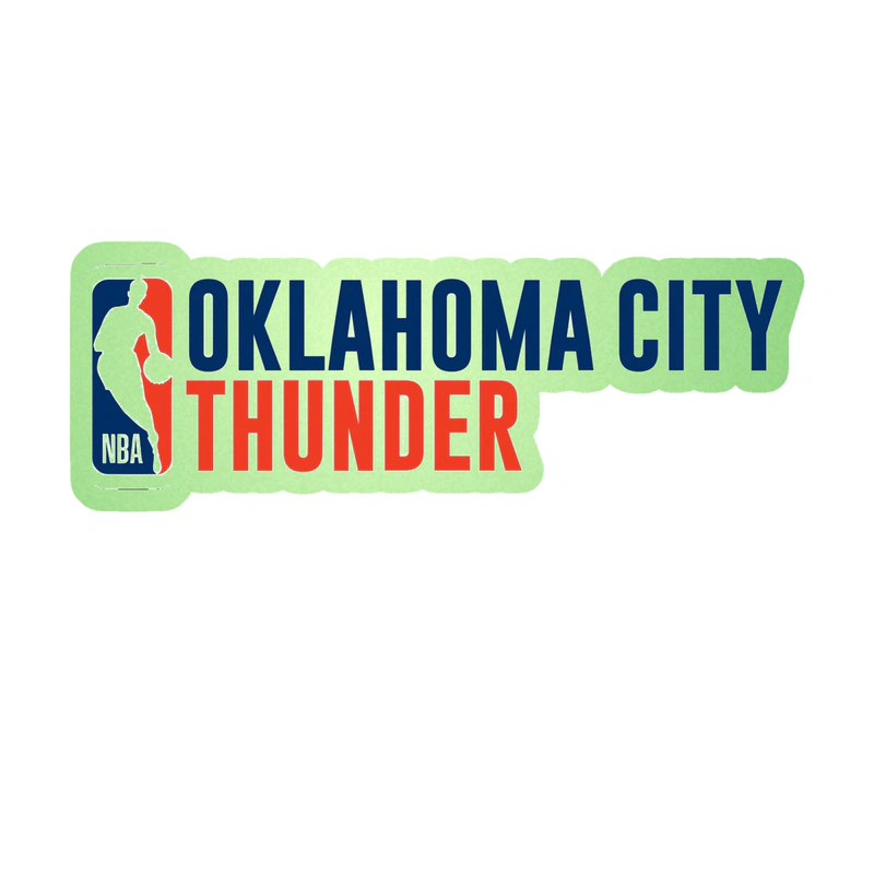 Oklahoma City Thunder - Image 11 - Glow in the Dark Vinyl Sticker - Custom Size