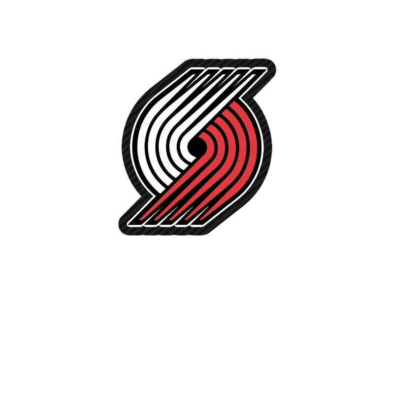 Portland Trail Blazers - Image 2 - Carbon Fiber Vinyl Sticker - Custom Size