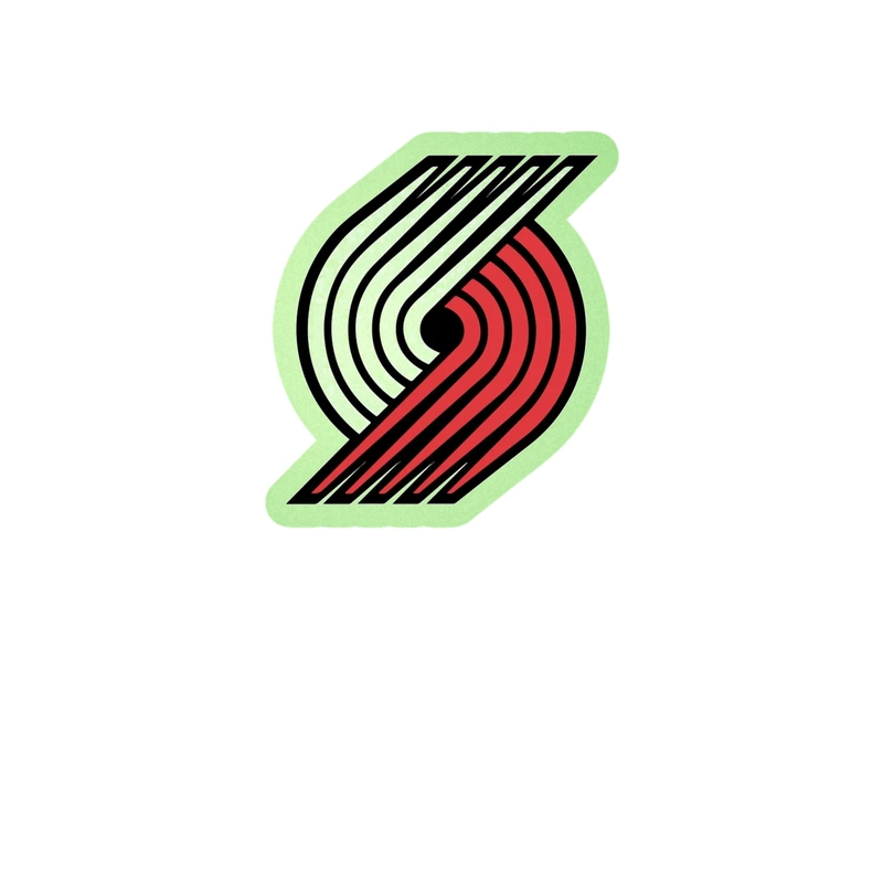 Portland Trail Blazers - Image 2 - Glow in the Dark Vinyl Sticker - Custom Size