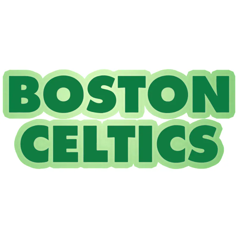 Boston Celtics - Name - Glow in the Dark Vinyl Sticker - Custom Size