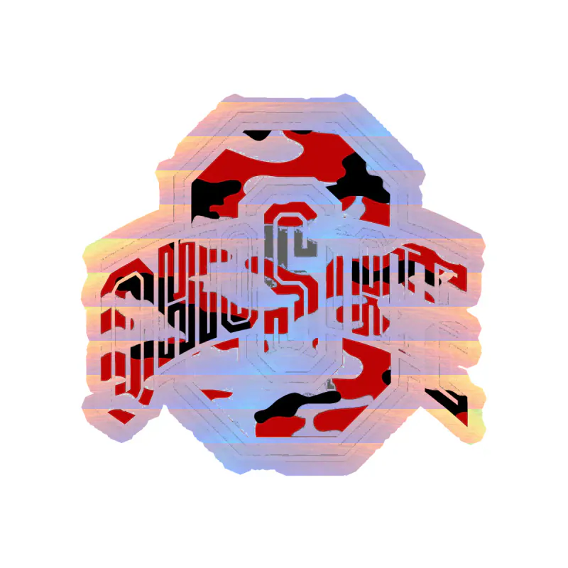 Ohio State Buckeyes - Image 2 - Holographic Vinyl Decal - Custom Size
