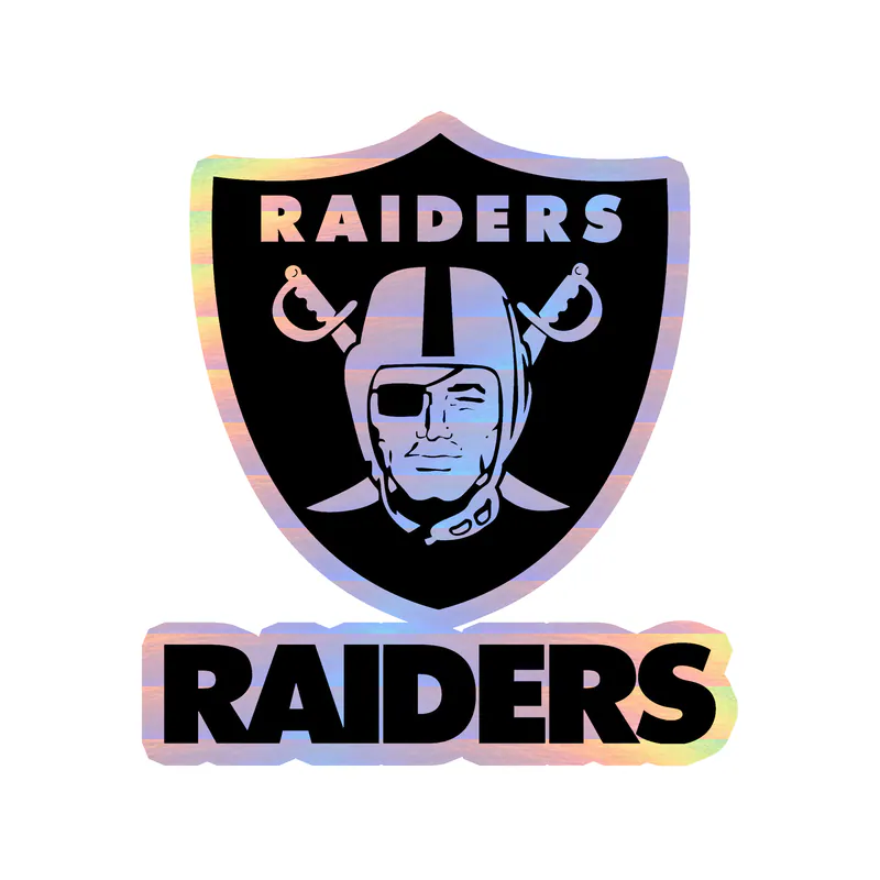 Las Vegas Raiders - Image 16 - Holographic Vinyl Sticker - Custom Size
