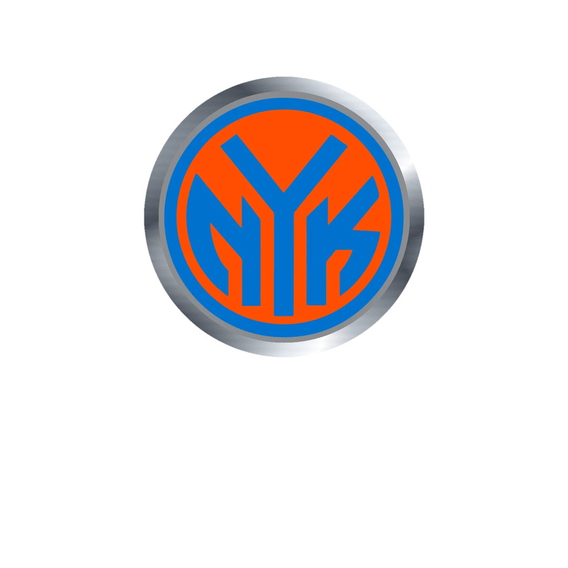 New York Knicks - Image 4 - Silver Chrome Vinyl Sticker - Custom Size