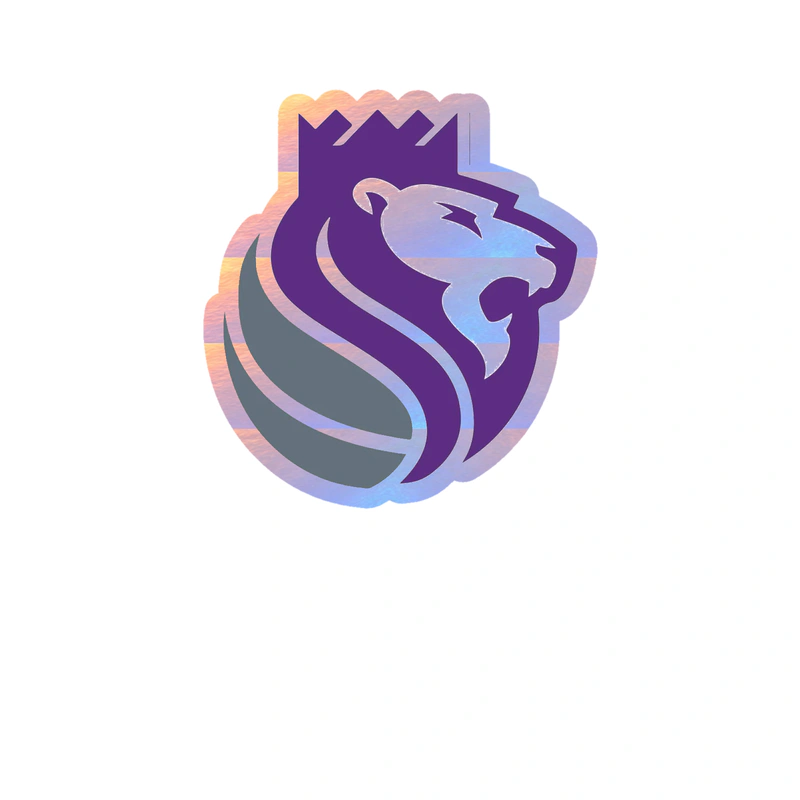 Sacramento Kings - Image 12 - Holographic Vinyl Sticker - Custom Size