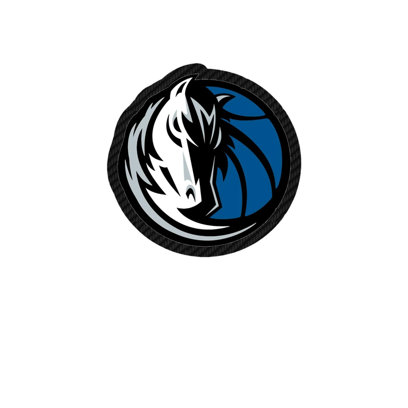 Dallas Mavericks - Half Horse Half Basketball - Carbon Fiber Vinyl Sticker - Custom Size