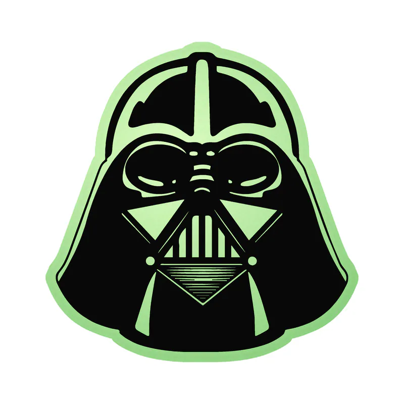Darth Vader Glow in the Dark Vinyl Sticker - Custom Size