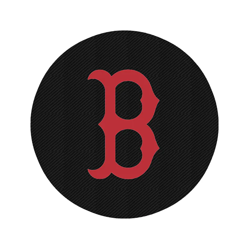 Boston Red Sox - Blue Circle With Red B - Carbon Fiber Vinyl Sticker - Custom Size