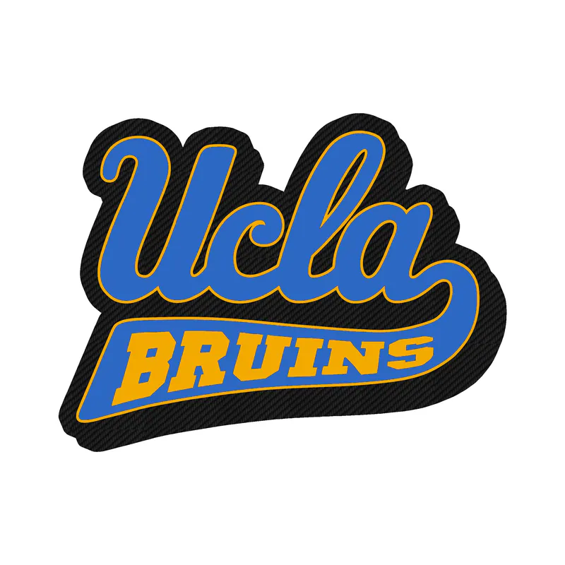 UCLA Bruins - Image 1 - Carbon Fiber Vinyl Decal - Custom Size