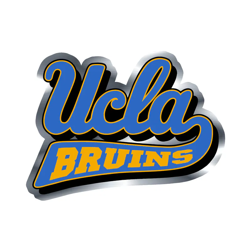 UCLA Bruins - Image 1 - Silver Chrome Vinyl Decal - Custom Size