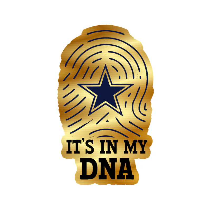 Cowboys - Gold Chrome Vinyl Decal