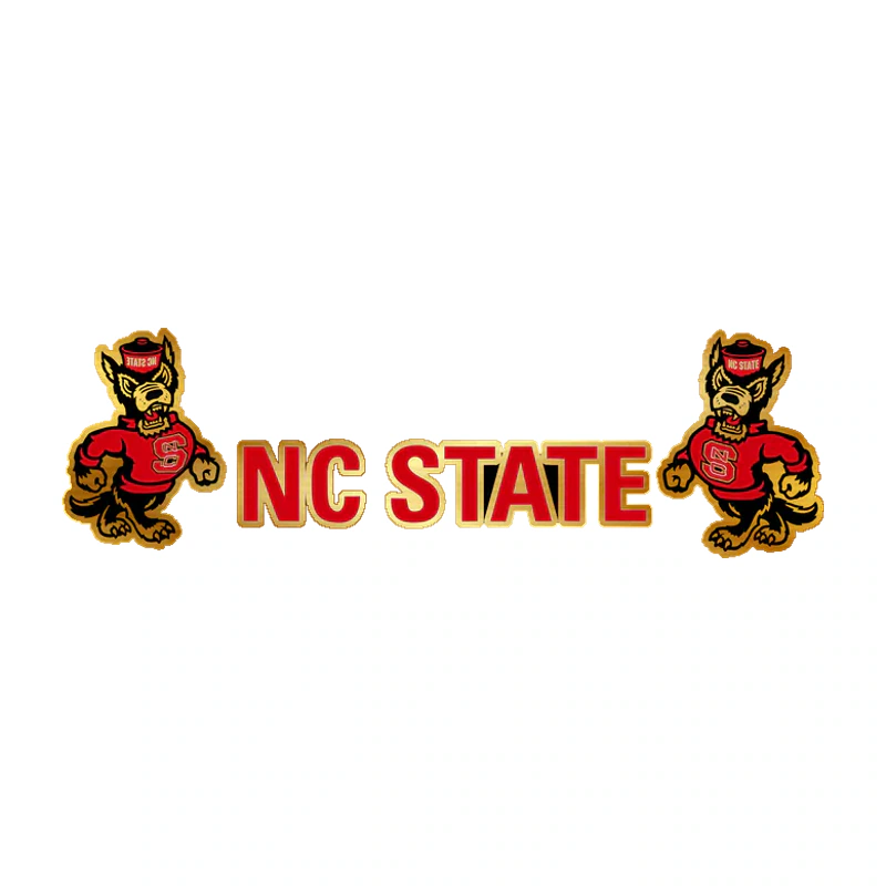NC State Wolfpack - Image 4 - Gold Chrome Vinyl Decal - Custom Size