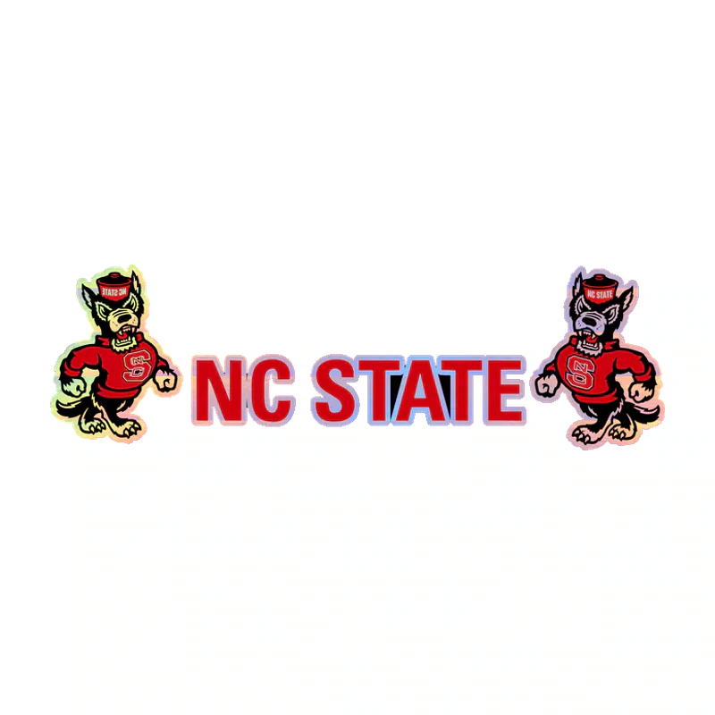 NC State Wolfpack - Image 4 - Holographic Vinyl Decal - Custom Size