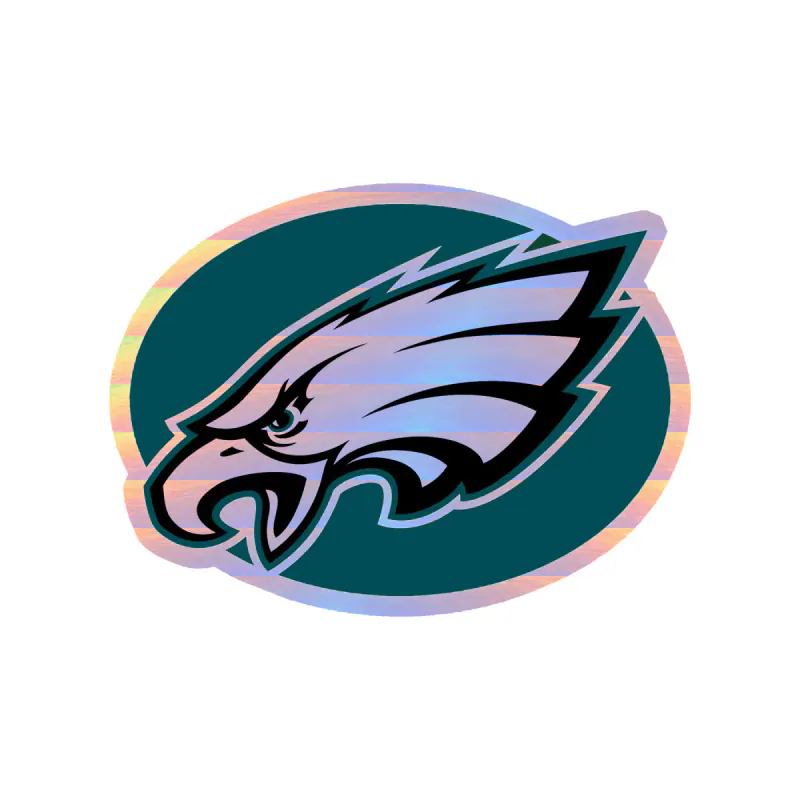 Philadelphia Eagles - Image 16 - Holographic Vinyl Sticker - Custom Size