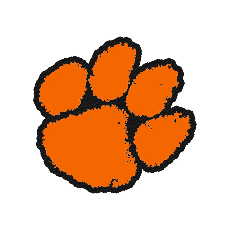 Clemson Tigers - Image 4 - Carbon Fiber Vinyl Decal - Custom Size