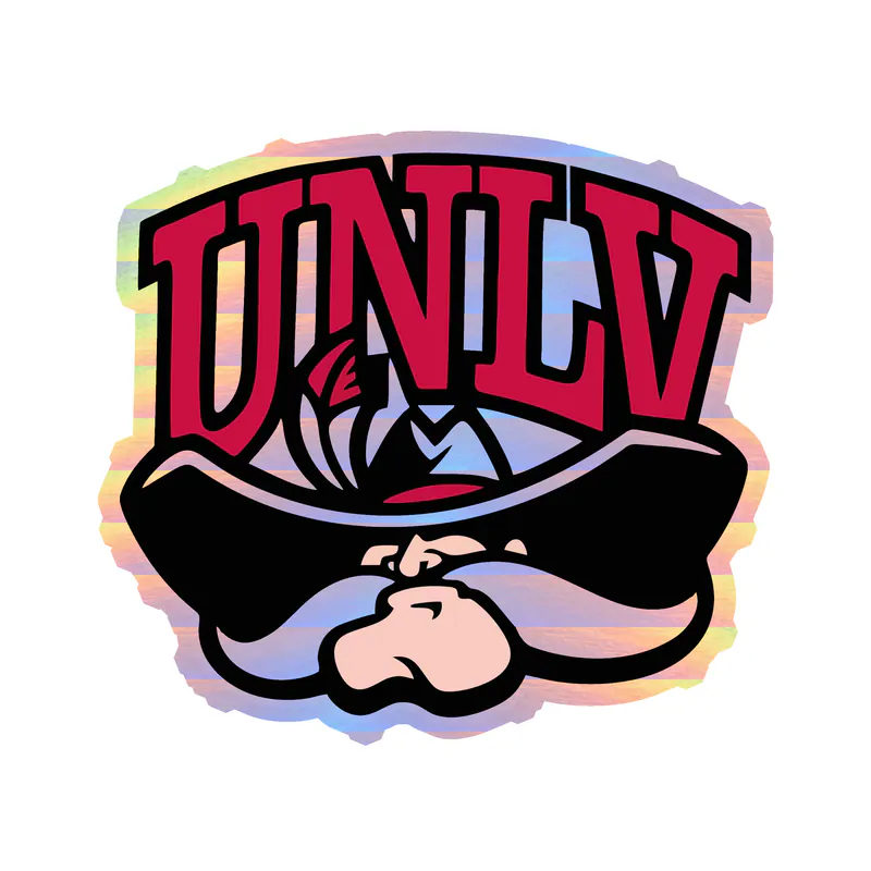 UNLV - Image 2 - Holographic Vinyl Decal - Custom Size