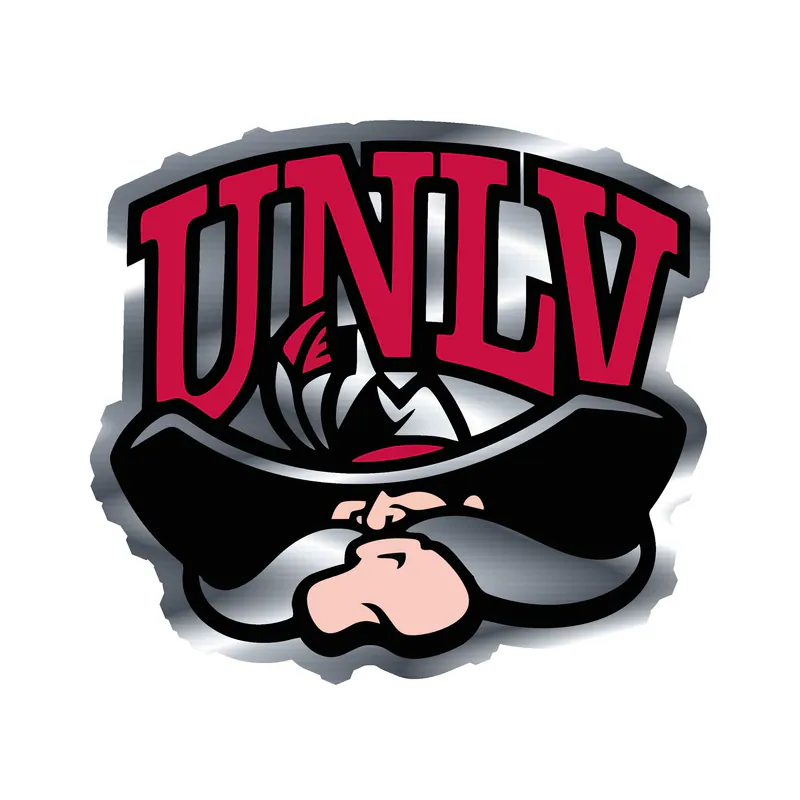 UNLV - Image 2 - Silver Chrome Vinyl Decal - Custom Size