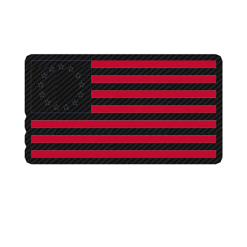 Betty Ross Flag Carbon Fiber Vinyl Decal - custom size