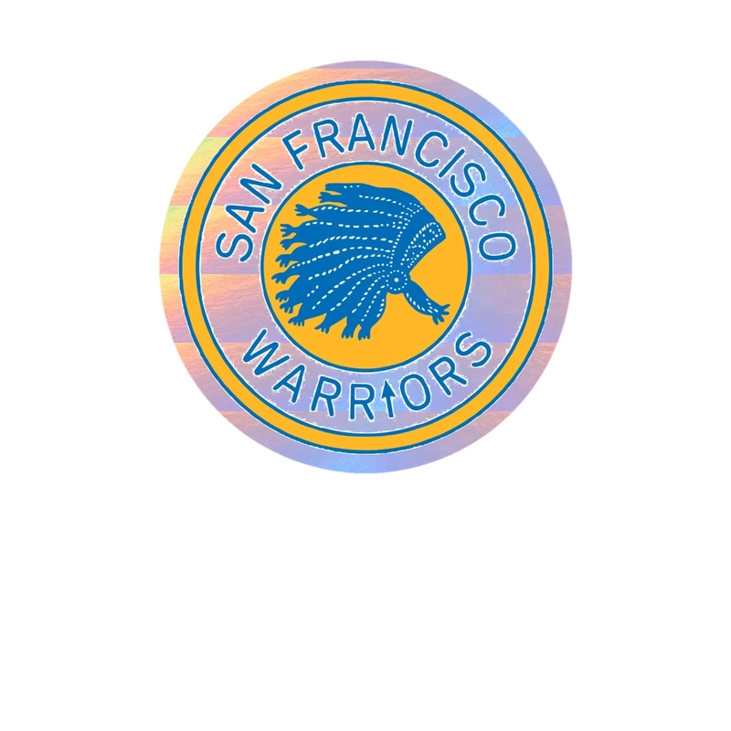 Golden State Warriors - Image 5 - Holographic Vinyl Sticker - Custom Size