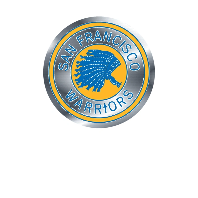 Golden State Warriors - Image 5 - Silver Chrome Vinyl Sticker - Custom Size