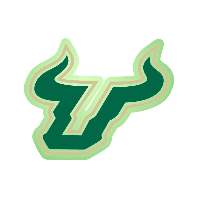 USF Bulls - Image 2 - Glow in the Dark Vinyl Decal - Custom Size
