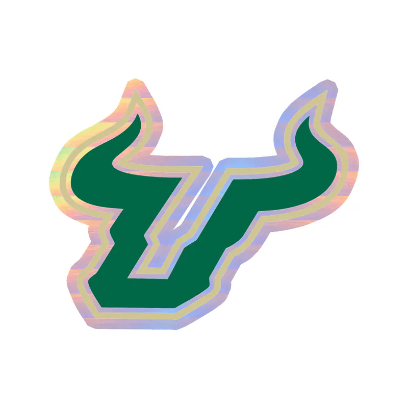 USF Bulls - Image 2 - Holographic Vinyl Decal - Custom Size