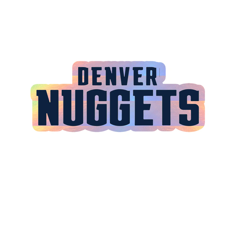 Denver Nuggets - Image 3 - Holographic Vinyl Sticker - Custom Size