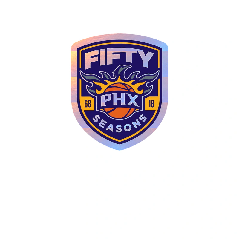 Phoenix Suns - Image 1 - Holographic Vinyl Sticker - Custom Size