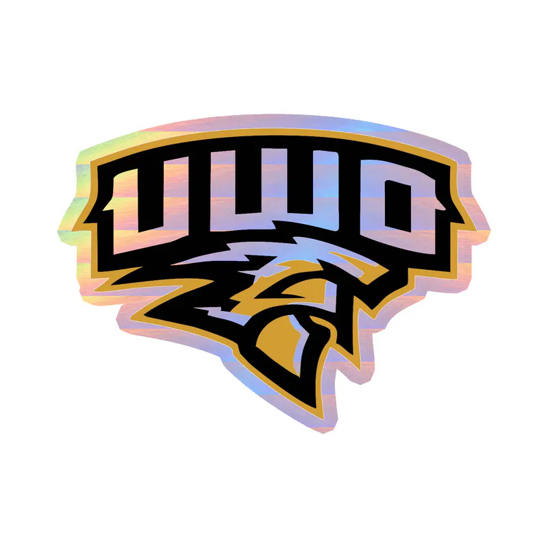 University of Wisconsin Oshkosh Holographic Vinyl Decal - Custom Size