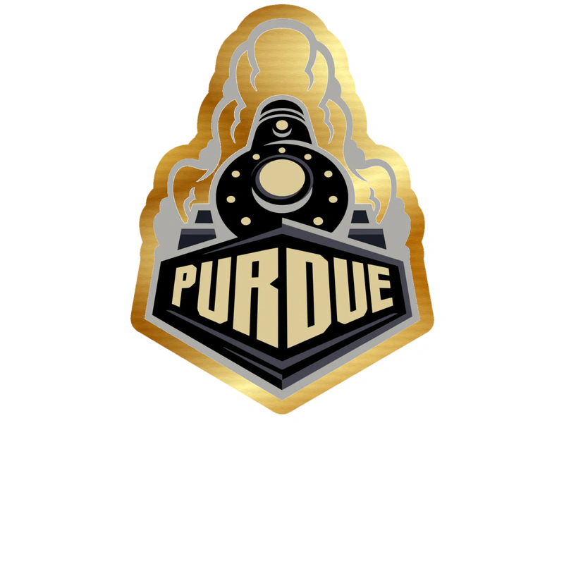 Purdue Boilermakers - Image 2 - Gold Chrome Vinyl Decal - Custom Size