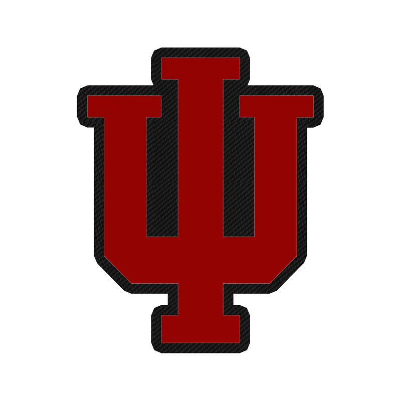 Indiana Hoosiers - Image 8 - Carbon Fiber Vinyl Decal - Custom Size