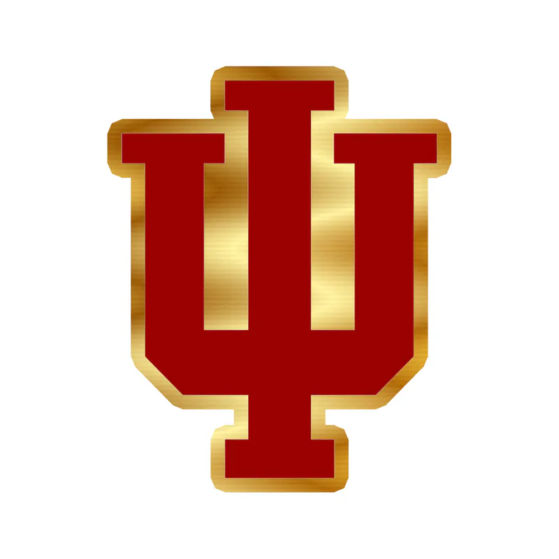 Indiana Hoosiers - Image 8 - Gold Chrome Vinyl Decal - Custom Size