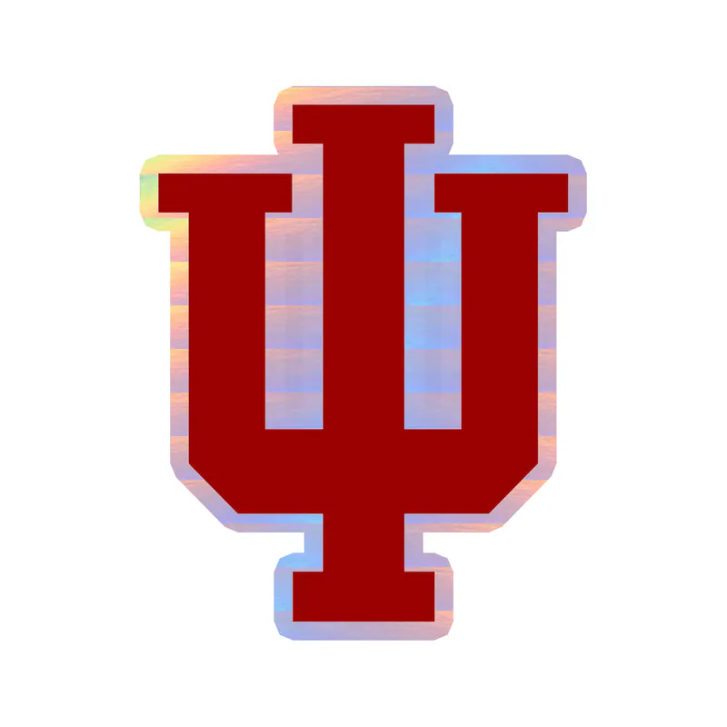 Indiana Hoosiers - Image 8 - Holographic Vinyl Decal - Custom Size