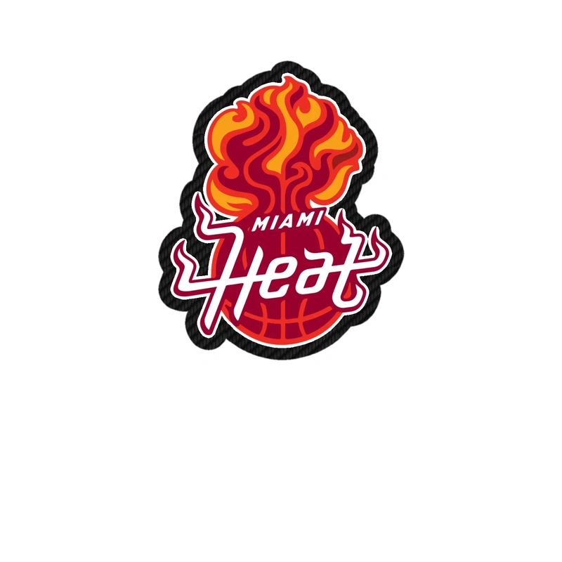 Miami Heat - Image 5 - Carbon Fiber Vinyl Sticker - Custom Size