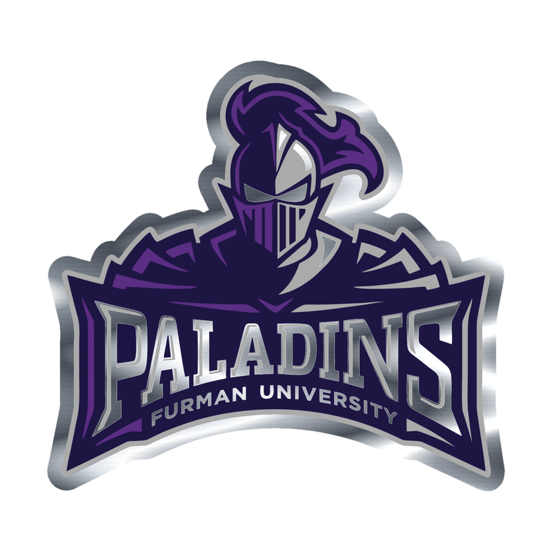 Furman Paladins - Image 2 - Silver Chrome Vinyl Decal - Custom Size