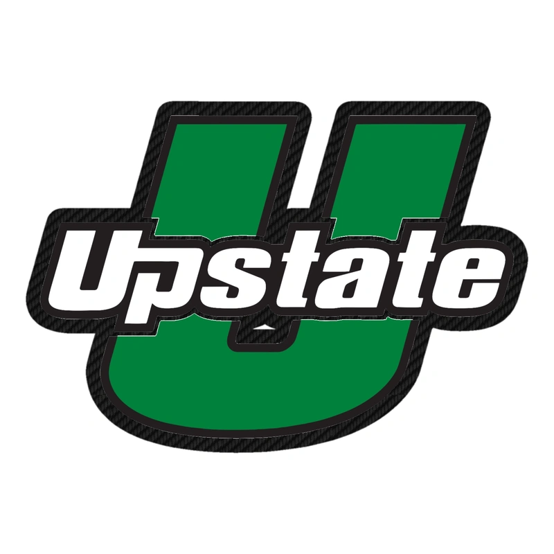 University of South Carolina Upstate Carbon Fiber Vinyl Sticker - Custom Size