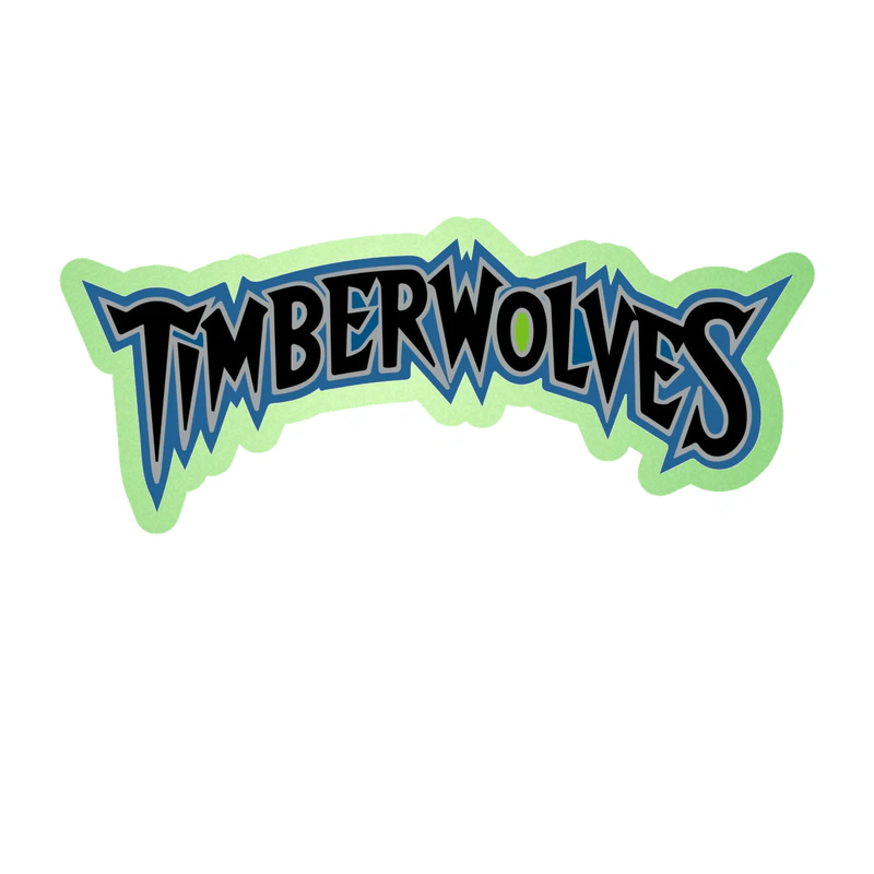 Minnesota Timberwolves - Image 9 - Glow in the Dark Vinyl Sticker - Custom Size