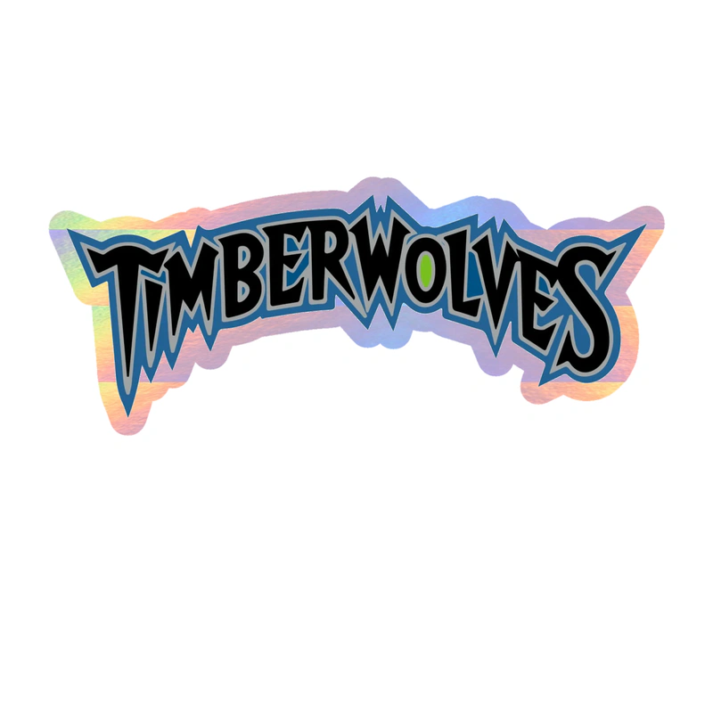 Minnesota Timberwolves - Image 9 - Holographic Vinyl Sticker - Custom Size