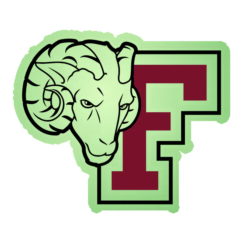 Fordham Rams - Glow in the Dark Vinyl Decal - Custom Size