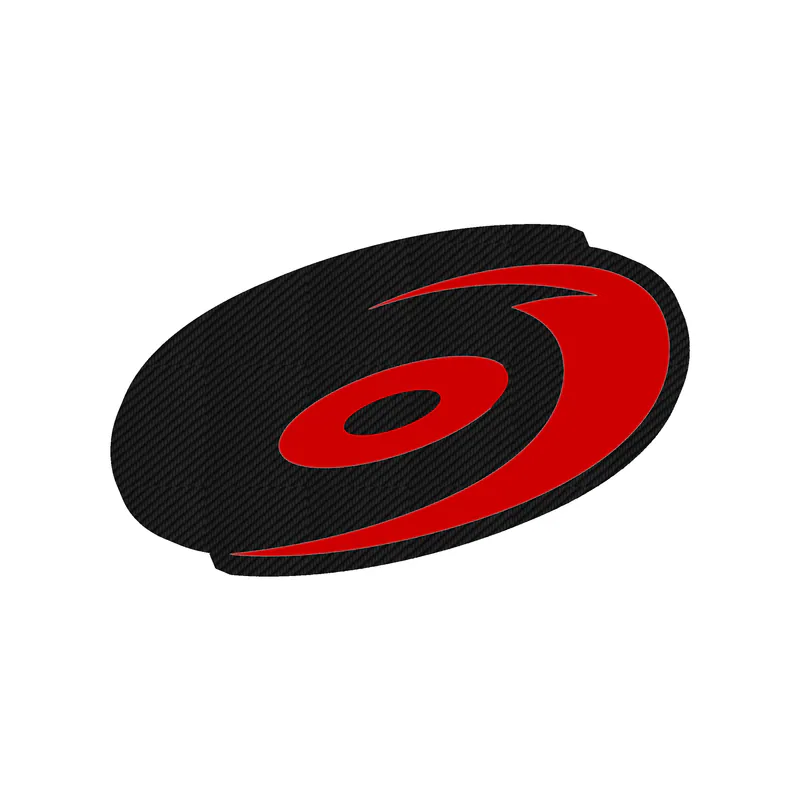 Carolina Hurricanes - Hurricane - Carbon Fiber Vinyl Sticker - Custom Size
