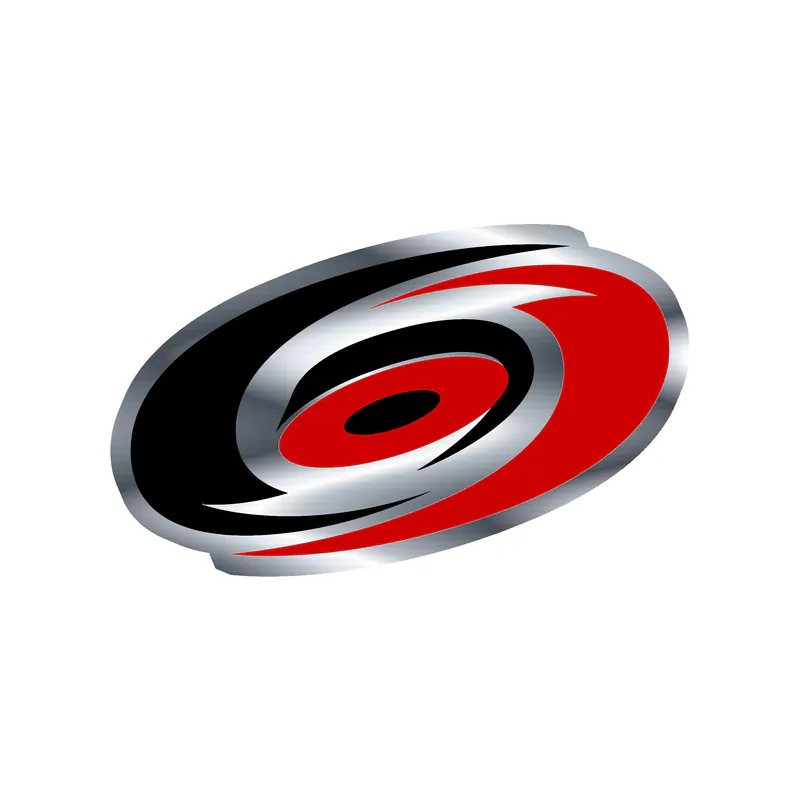 Carolina Hurricanes - Hurricane - Silver Chrome Vinyl Sticker - Custom Size